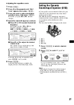 Предварительный просмотр 27 страницы Sony Xplod CDX-F7700 Operating Instructions Manual