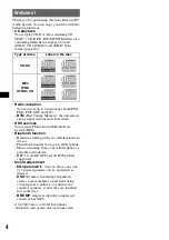 Preview for 4 page of Sony XPlod MEX-BT5000 Operating Instructions Manual