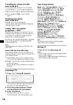 Preview for 14 page of Sony XPlod MEX-BT5000 Operating Instructions Manual