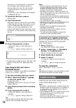 Preview for 16 page of Sony XPlod MEX-BT5000 Operating Instructions Manual