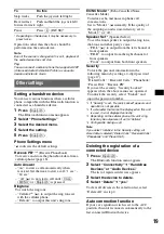 Preview for 19 page of Sony XPlod MEX-BT5000 Operating Instructions Manual