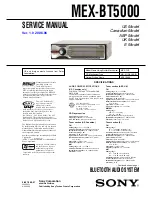 Sony XPlod MEX-BT5000 Service Manual preview
