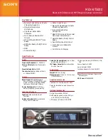 Sony XPlod MEX-BT5000 Specifications preview