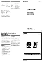 Preview for 1 page of Sony Xplod XS-L120P5A Installation/Connections