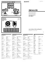 Preview for 1 page of Sony Xplod XS-L121P5 Installation/Connections