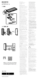 Sony XQ-CT72 Startup Manual preview