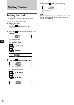 Preview for 6 page of Sony XR-1100 Operating Instructions Manual