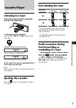 Preview for 7 page of Sony XR-1100 Operating Instructions Manual