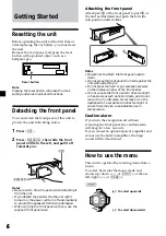 Предварительный просмотр 6 страницы Sony XR-1300R Operating Instructions Manual