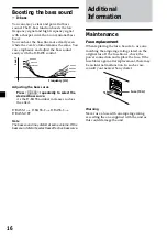 Предварительный просмотр 16 страницы Sony XR-1300R Operating Instructions Manual