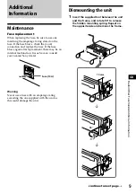 Preview for 9 page of Sony XR-1780 Operating Instruction