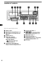 Предварительный просмотр 4 страницы Sony XR-1790 Operating Instructions Manual