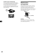 Предварительный просмотр 10 страницы Sony XR-1790 Operating Instructions Manual