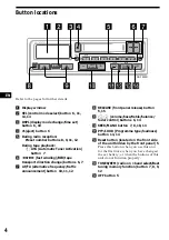 Предварительный просмотр 4 страницы Sony XR-1800R Operating Instructions Manual