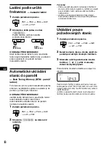 Предварительный просмотр 44 страницы Sony XR-1800R Operating Instructions Manual