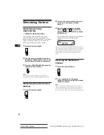 Предварительный просмотр 6 страницы Sony XR-1853MK2 Operating Instructions Manual