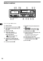 Предварительный просмотр 10 страницы Sony XR-1900 Operating Instructions Manual