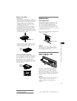 Предварительный просмотр 7 страницы Sony XR-1950 Operating Instructions Manual