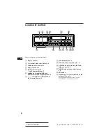 Предварительный просмотр 8 страницы Sony XR-1950 Operating Instructions Manual