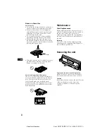 Предварительный просмотр 8 страницы Sony XR-2750 Operating Instructions Manual