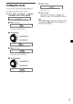 Preview for 7 page of Sony XR-3100R Operating Instructions Manual