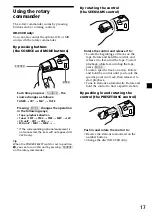 Preview for 17 page of Sony XR-3100R Operating Instructions Manual