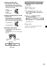 Preview for 21 page of Sony XR-3100R Operating Instructions Manual