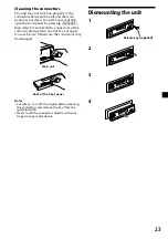 Preview for 23 page of Sony XR-3100R Operating Instructions Manual