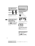 Предварительный просмотр 6 страницы Sony XR-3500MK2 Operating Instructions Manual