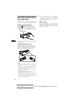 Предварительный просмотр 4 страницы Sony XR-3503MK2 Operating Instructions Manual