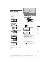 Предварительный просмотр 5 страницы Sony XR-3503MK2 Operating Instructions Manual