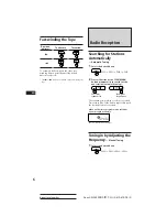 Предварительный просмотр 6 страницы Sony XR-3690RDS Operating Instructions Manual