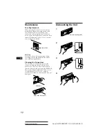 Предварительный просмотр 12 страницы Sony XR-3700RDS Operating Instructions Manual