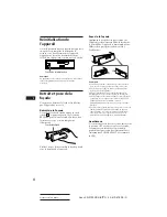 Предварительный просмотр 18 страницы Sony XR-3700RDS Operating Instructions Manual