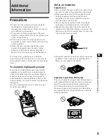 Предварительный просмотр 9 страницы Sony XR-3740 Operating Instructions Manual