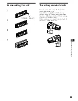 Предварительный просмотр 11 страницы Sony XR-3750 Operating Instructions Manual