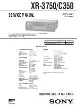 Sony XR-3750 Service Manual предпросмотр