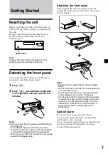 Предварительный просмотр 7 страницы Sony XR-4200R Operating Instructions Manual