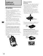 Preview for 12 page of Sony XR-4740RDS Operating Instructions Manual