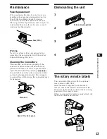 Preview for 13 page of Sony XR-4740RDS Operating Instructions Manual