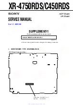 Предварительный просмотр 39 страницы Sony XR-4750RDS Service Manual