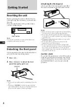 Предварительный просмотр 4 страницы Sony XR-4790 Operating Instructions Manual