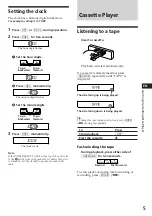 Предварительный просмотр 5 страницы Sony XR-4790 Operating Instructions Manual