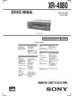 Preview for 1 page of Sony XR-4880 Service Manual