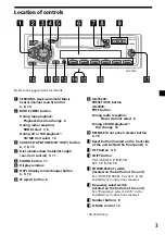 Предварительный просмотр 3 страницы Sony XR-4900 Operating Instructions Manual