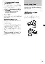 Предварительный просмотр 9 страницы Sony XR-4900 Operating Instructions Manual