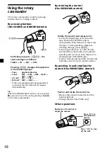 Предварительный просмотр 10 страницы Sony XR-4900 Operating Instructions Manual