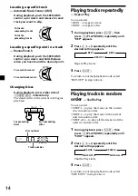 Предварительный просмотр 14 страницы Sony XR-4900 Operating Instructions Manual