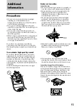 Предварительный просмотр 15 страницы Sony XR-4900 Operating Instructions Manual