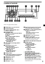 Предварительный просмотр 5 страницы Sony XR-4950X Operating Instructions Manual